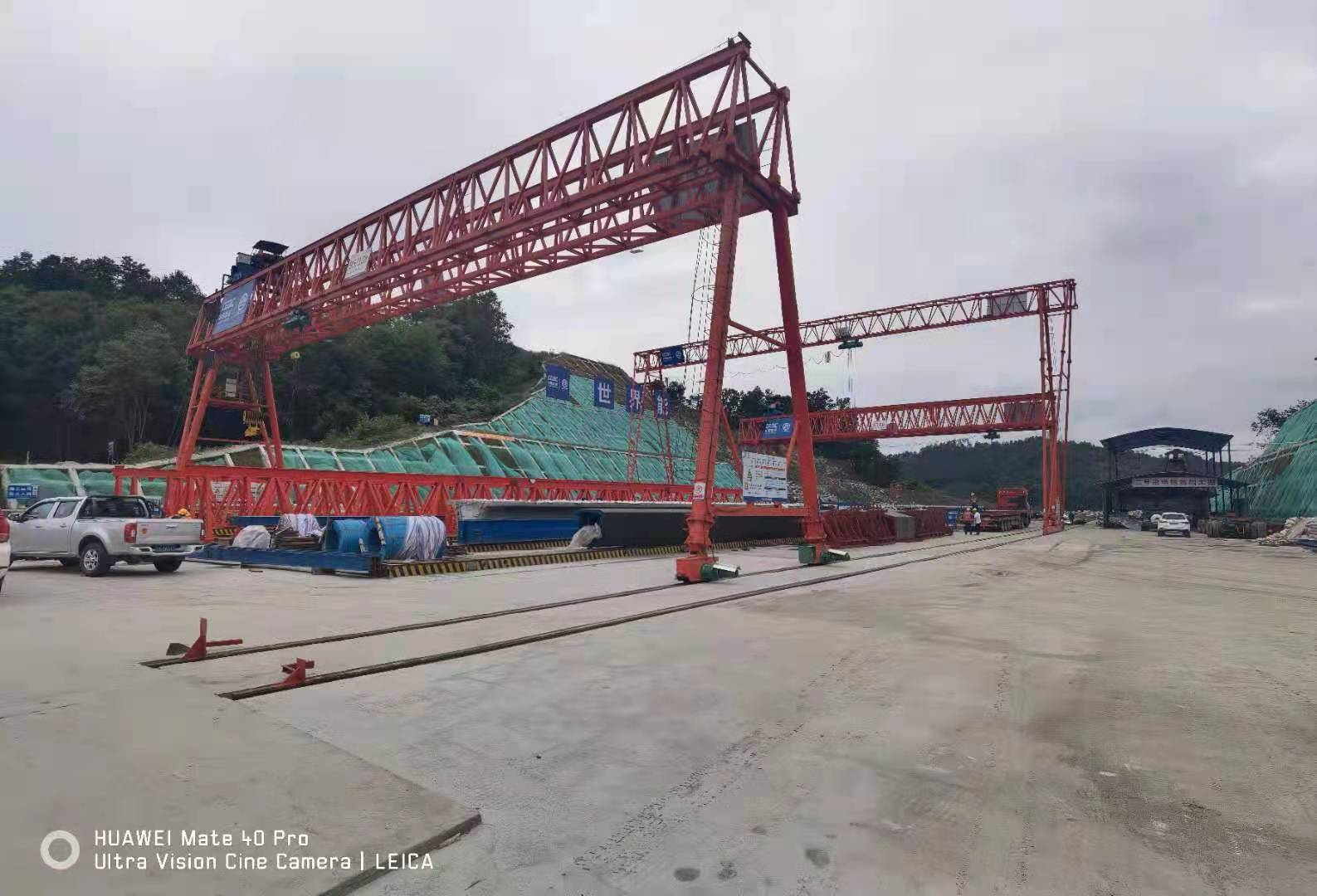 中國能建陜西項目MG95/10t-33m-10m、MH10t-38m-15m龍門吊